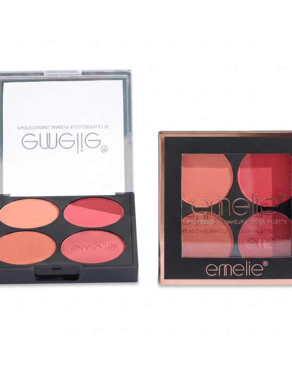 Emelie 4 Color In 1 Makeup Palette Blush Highlighter Contour Face Palette Smooth & Long Lasting