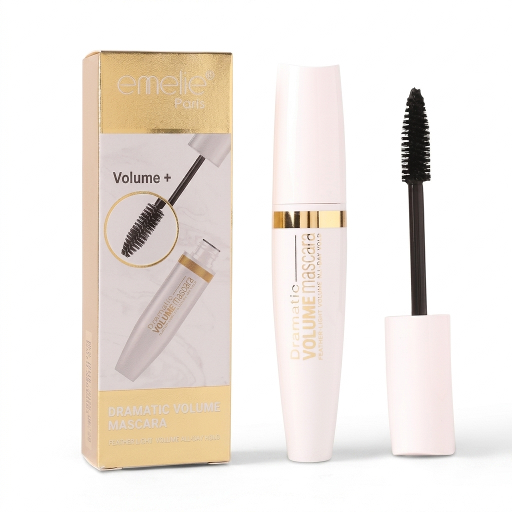 Emelie Paris Dramatic Volume Mascara – Waterproof, Long Lasting & Smudge Proof